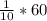 \frac{1}{10} *60