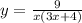 y = \frac{9}{x(3x + 4)}