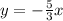 y=-\frac{5}{3} x