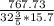 \frac{767.73}{32 \frac{3}{5}*15.7 }