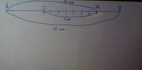 Длина отрезка ав равна 15 см. найдите длину отрезка сд, если ад12см, а св10см