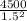 \frac{4500}{1.5 ^{2} }