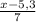 \frac{x-5,3}{7}