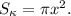 S_{\kappa}=\pi x^2.