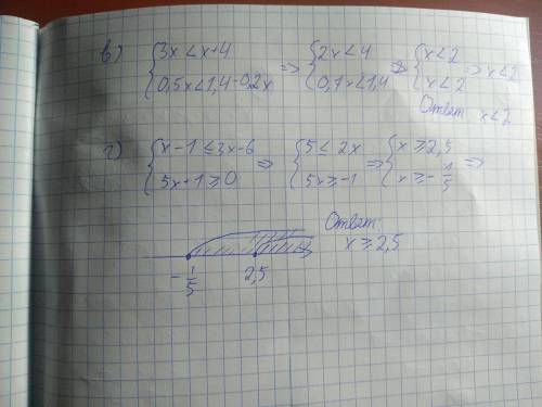 Нужна в системе неравенств примеры под буквой в и г 50