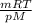 \frac{mRT}{pM}