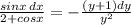 \frac{sinx\, dx}{2+cosx}=-\frac{(y+1)dy}{y^2}