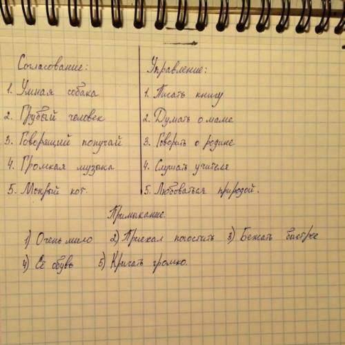 Всем мне придумать по 5 примеров словосочетаний согласования и примыкания не надо из интернета мне н