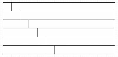 Как из 13 прямоугольников размерами 1*1,2*1,3**1составитьпрямоугольник у которого все стороны больше