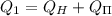 Q_1=Q_H+Q_{\Pi}