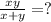 \frac{xy}{x+y} = ?