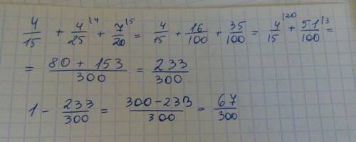 Вмагазине в первый день продали 4/15 части во втарой 4/25 састи а в третий 7/20 часть превезных овош