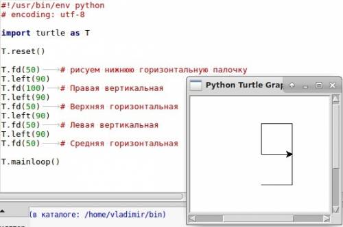 Как нарисовать цифру 9? на языке програмировании phyton на черепашек. (eng versional please).