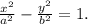 \frac{x^2}{a^2}- \frac{y^2}{b^2}=1.