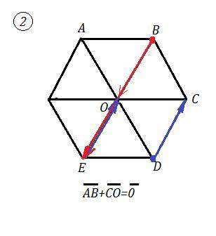 Сумма векторов в 6 угольнике.ab+co+be+dc+bc+do =​