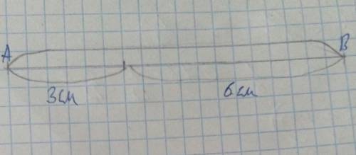 Начертить отрезок 1/3 которая равна 3 см покажи 2/3 одного отрезка на чертеже