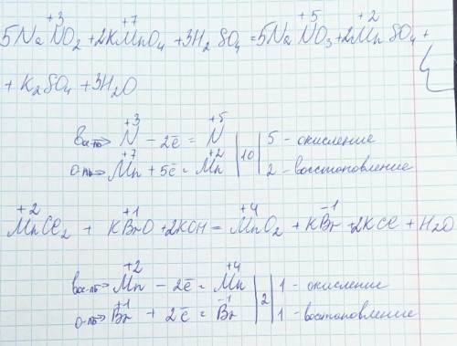 Используя метод электронного , расставьте коэфф-ты в уравнениях окислительных реакциях, которые прот