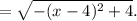 =\sqrt{-(x-4)^2+4} .