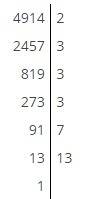 Разложить на простые множители число 4914