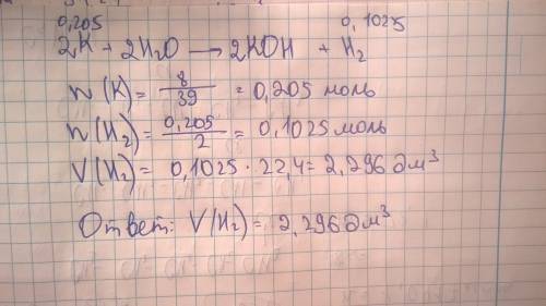 Какой обьем h образуется взаимодействия 8гкch20