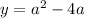 y=a^2-4a