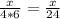 \frac{x}{4*6}= \frac{x}{24}