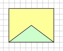 Прямоугольник площадью 12 квадратных метров надо разбить на один треугольник и пятиугольник