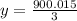 y= \frac{900.015}{3}