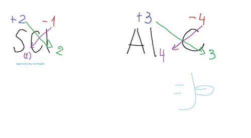 Составить формулы по степеням окисления: scl, alc