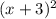 (x + 3)^{2}