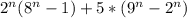 2^n(8^n-1)+5*(9^n-2^n)