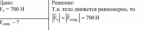 Человек спускается на парашюте,двигаясь равномерно. сила тяжести парашютиста вместе с парашютом 700h