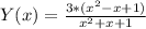 Y(x)= \frac{3*(x^2-x+1)}{x^2+x+1}