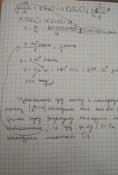 Объясните ,подробно, как решить эту : вычислите объём кислорода (н.у.) и массу глюкозы, образующуюся