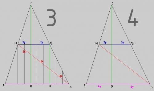 Высота cd треугольника abc делит медиану bm в соотношении 3: 1 считая от вершины b. в каком соотноше