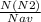 \frac{N(N2)}{Nav}