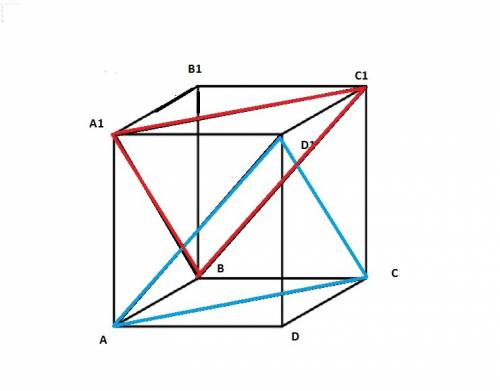 1. в кубе abcda1b1c1d1 проведите параллельные сечения, одно из которых проходит через прямую ас, а д