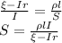 \frac{\xi-Ir}{I}=\frac{\rho l}{S}\\S=\frac{\rho lI}{\xi-Ir}