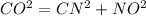 CO^{2} = CN^{2} + NO^{2}