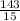 \frac{143}{15}