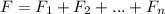 F=F_1+F_2+...+F_n