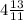 4 \frac{13}{11}