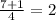 \frac{7 + 1}{4} = 2