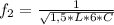 f_{2} = \frac{1}{ \sqrt{1,5*L*6*C} }