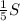 \frac{1}{5} S