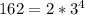 162=2* 3^{4}