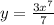 y= \frac{3x^7}{7}