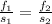 \frac{ {f}_{1} }{s_1} = \frac{ {f}_{2} }{s_2}