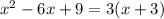 x^2-6x+9=3(x+3)