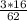 \frac{3 * 16}{62}